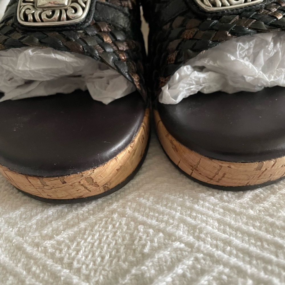 Beautiful Brighton wedged sandals, excellent condition worn once. - Picture 2 of 6